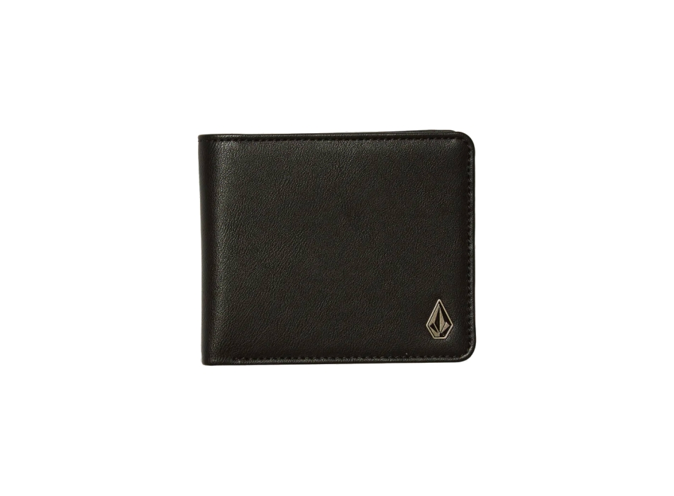VOLCOM SLIM STONE LARGE PORTAFOGLIO BLACK
