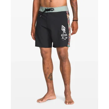 VOLCOM STAR SHIELDS FA ARTIST MOD BOARDSHORT 18" STEALTH