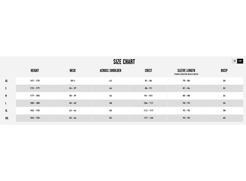 Nike mens baseball top pants size chart