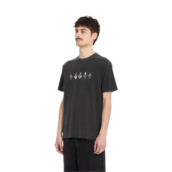 VOLCOM T-SHIRT LUNAR PHASES BLACK