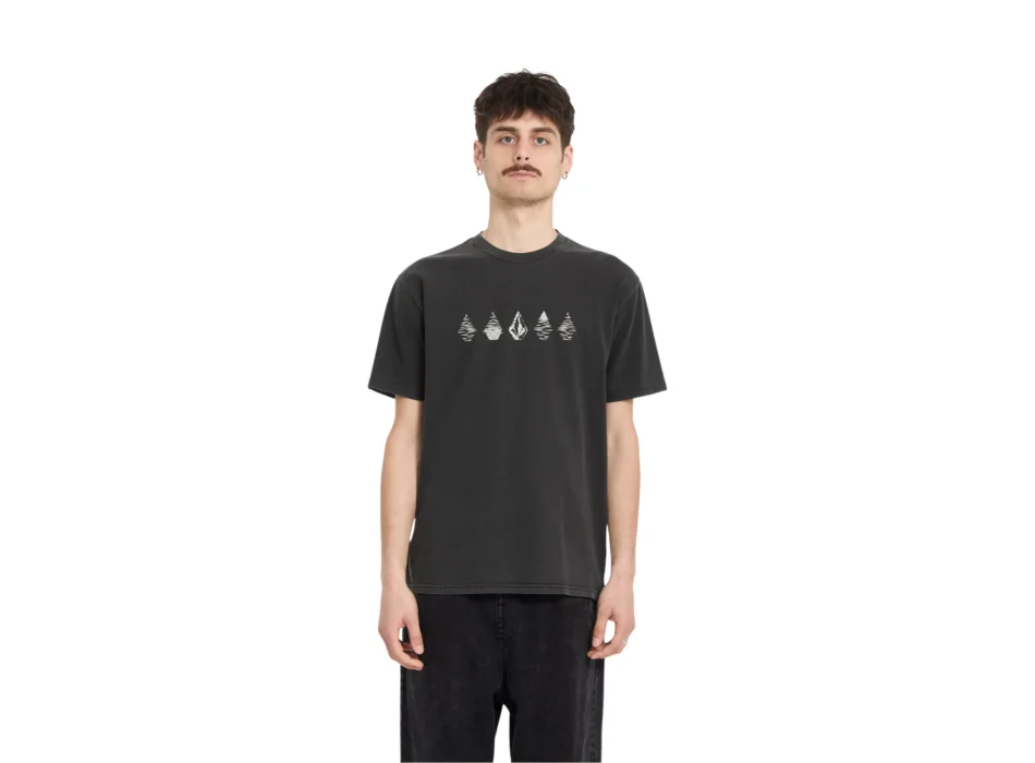 VOLCOM T-SHIRT LUNAR PHASES BLACK