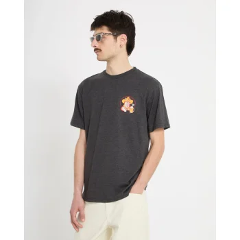 VOLCOM T-SHIRT MEOWDY HEATHER BLACK