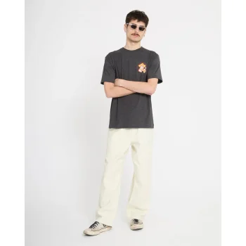 VOLCOM T-SHIRT MEOWDY HEATHER BLACK