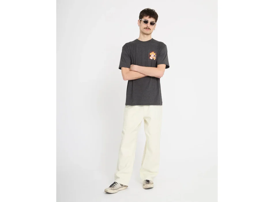 VOLCOM T-SHIRT MEOWDY HEATHER BLACK