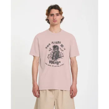 VOLCOM T-SHIRT PUNKAT BARK BROWN