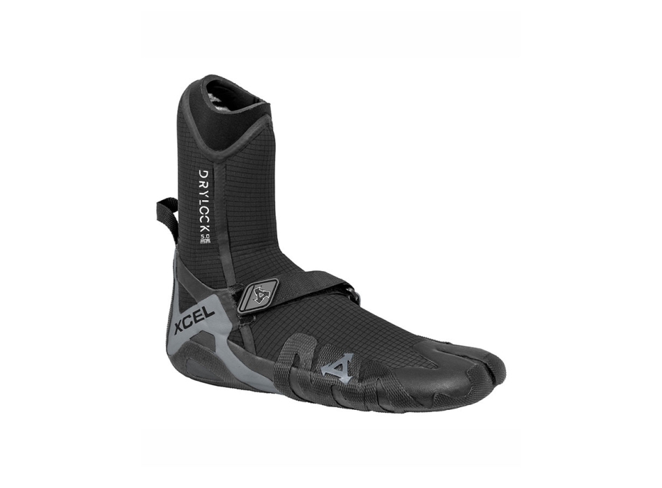 XCEL CALZARI DRYLOCK SPLIT TOE 5MM BLACK GREY