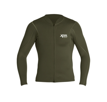 XCEL CORPETTO MANICA LUNGA AXIS 1/0.5MM FRONT ZIP DEEP FOREST